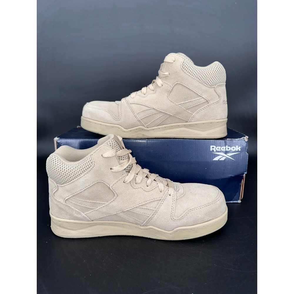 Reebok BB4500 Work Men 7W Tan Suede Composite Toe Safety Sneakers RB2950 EH SR - Picture 11 of 12